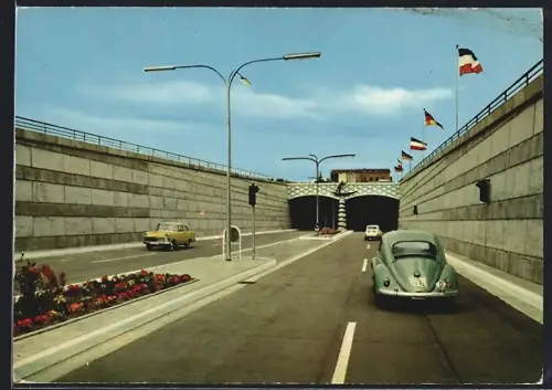 AK Rendsburg, Strassentunnel unter dem Nord-Ostsee-Kanal