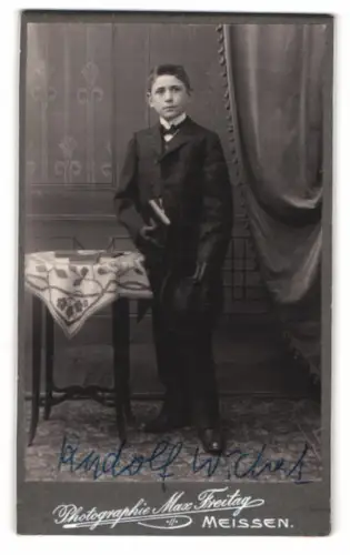 Fotografie Max Freitag, Meissen, Rothe Stufen 3, Rudolf Wichert als Jugendlicher