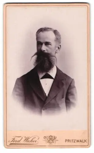 Fotografie Ferd. Wahn, Pritzwalk, Vor dem Meyenburger Thor, Hans H. Schwindt 1895