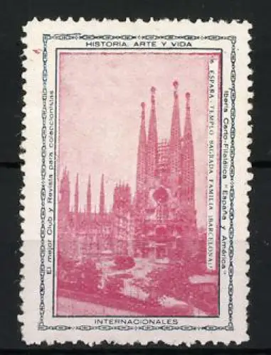 Reklamemarke Barcelona, Historia, Arte y Vida, Sagrada Familia