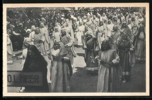 AK Bruges, Procession du St. Sang, Choeur d`Anges chantant le Gloria