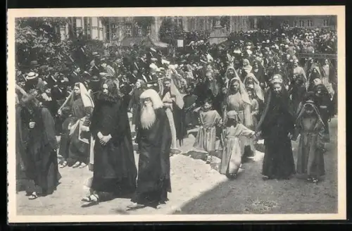 AK Bruges, Procession du St. Sang, Jésus suivi des enfants
