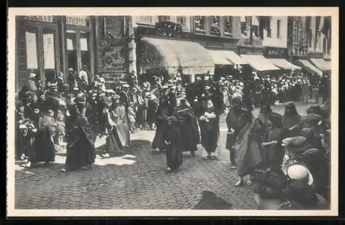 AK Bruges, Procession du St. Sang, Jésus parmi les disciples