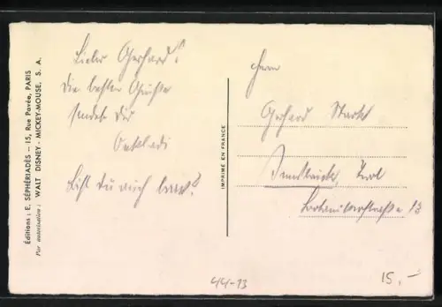 AK Kleines Schweinchen vertreibt den bösen Wolf