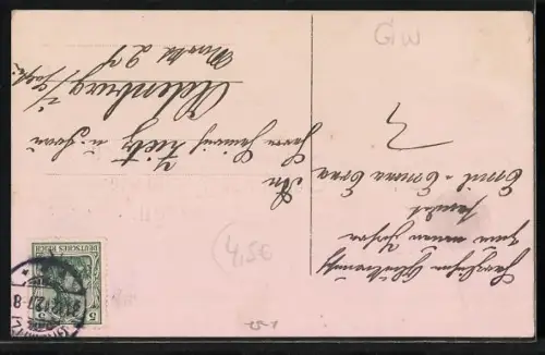 AK Postanweisung, Wenn das Jahr ist neu sollst haben Geld wie Heu