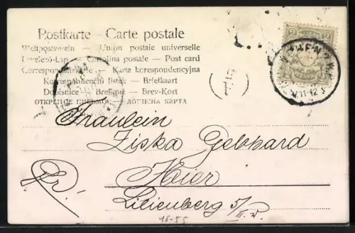 Foto-AK Junger Mann im Passepartout mit Fahrradfahrer in den Bergen