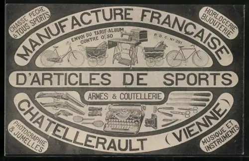AK Vienne, Manufacture Francaise d`Articles de Sports, Chatellerault