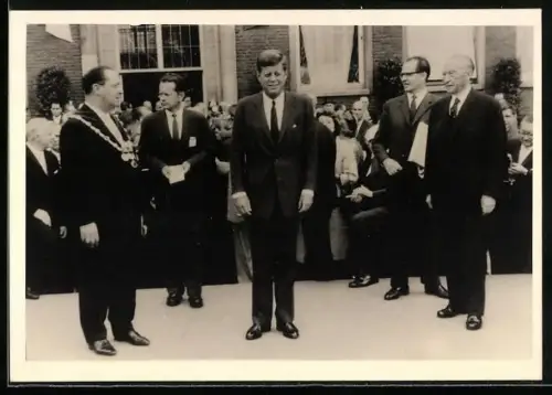 AK Präsident John F. Kennedy und Konrad Adenauer