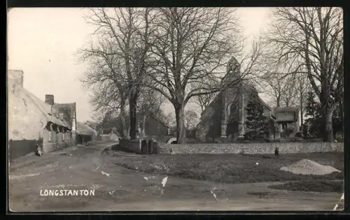 AK Longstanton, Street scene with St. Michael`s church