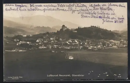 AK Neumarkt, Gesamtansicht aus der Vogelschau