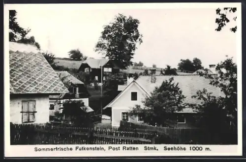 AK Falkenstein bei Ratten, Teilansicht, Panorama