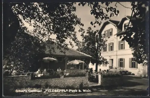 AK Puch b. Weiz, Gössls Gasthaus Feldseppl