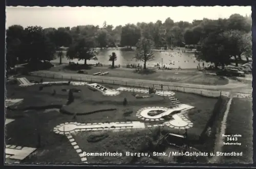 AK Burgau / Steiermark, Mini-Golfplatz und Stadtbad