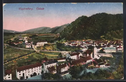 AK Kapfenberg, Totalansicht mit Bergpanorama