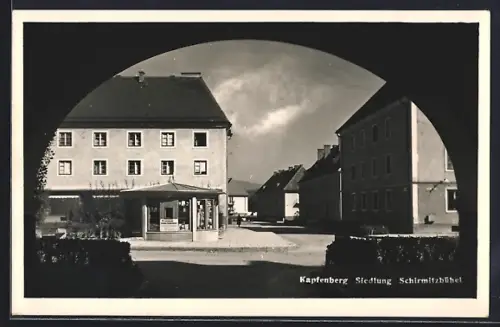 AK Kapfenberg, Siedlung Schirmitzbühel, Strassenkreuzung mit Torbogen