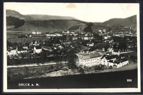 AK Bruck a. M., Totalansicht aus der Vogelschau