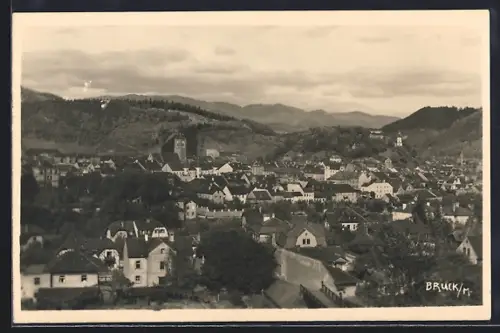 AK Bruck a. M., Ortsansicht aus der Vogelschau