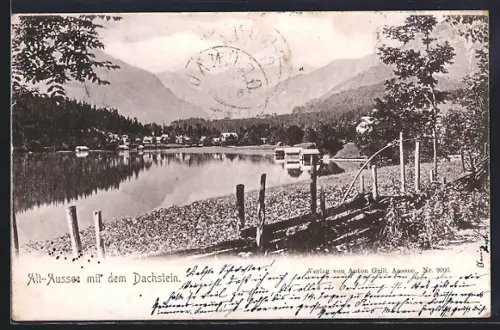 AK Alt-Aussee, Alt-Aussee mit dem Dachstein