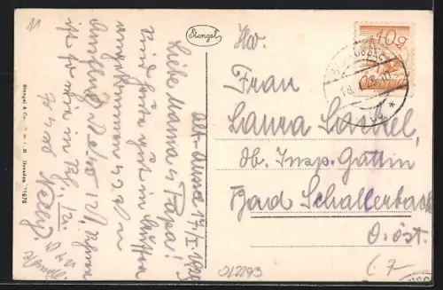 AK Alt-Aussee, Alt-Ausseer See mit Dachstein