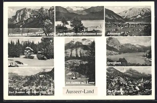 AK Altaussee, Totalansicht, Gasthaus Pötschenhöhe, Ortsansicht von Bad Aussee