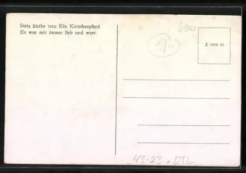 AK Alt-Frankfurt, Letzte Pferde-Droschke 1930, Stadttyp