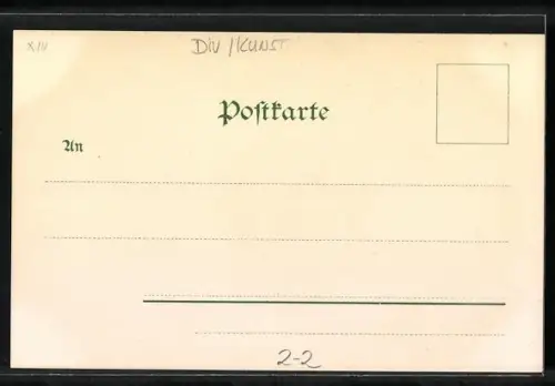 Lithographie Es langt nicht, Geldwage