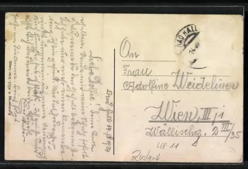 AK Optische Täuschung, bald 6, bald 7, nachdenkliches Gesicht