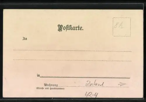 Lithographie Jäger auf Wachteljagd