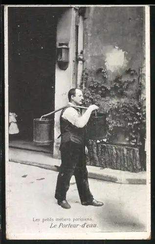 AK Paris, Le Porteur-d`eau, Les petits métiers parisiens