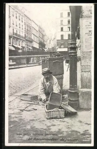 AK Paris, Le Raccommodeur de paniers, Les petits métiers parisiens
