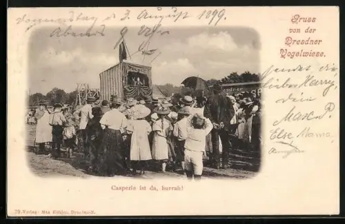 AK Casperle Theater auf der Dresdener Vogelwiese