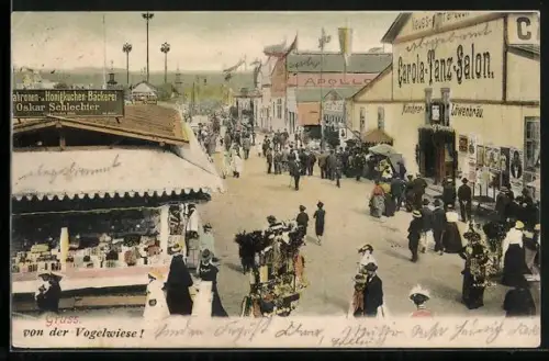AK Carola-Tanz-Salon der Dresdener Vogelwiese