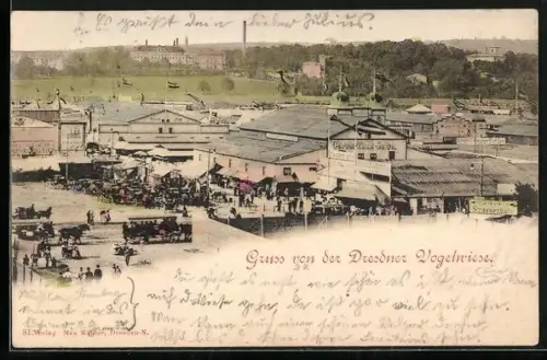AK Carola-Tanz-Salon auf der Dresdener Vogelwiese