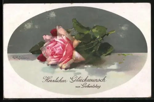 Künstler-AK Catharina Klein: Rosenstrauss