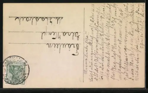 AK Kronprinzessin Cecilie mit Prinz Wilhelm in einem Einspänner