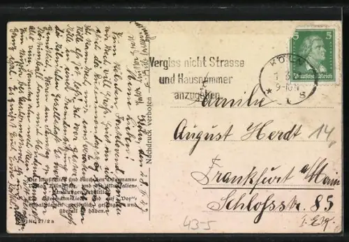 AK Kölner Lied Kölsche Mädcher künne bütze!