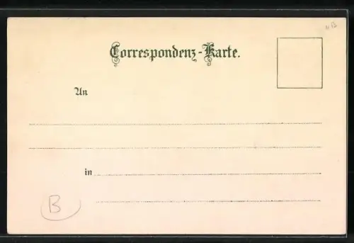 Lithographie Musiker in Tracht an einer Berghütte in den Bayrischen Alpen
