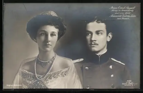 AK Victoria Louise Herzogin von Braunschweig und Prinz Ernst August