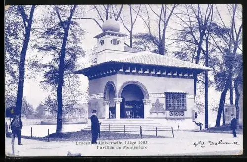AK Liege, Exposition Universelle 1905, Pavillon du Montenegro