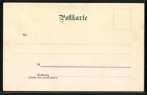 Lithographie Stuttgart, Kirche, Gebäudeansichten, Ortsansicht aus der Vogelschau