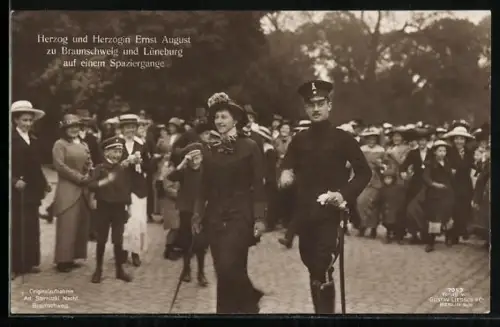 Foto-AK Herzog und Herzogin zu Braunschweig und Lüneburg