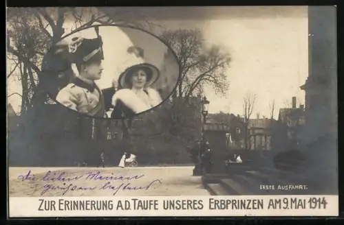 AK Taufe unseres Erbprinzen von Braunschweig am 9. Mai 1914, Erste Ausfahrt