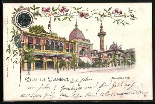 Lithographie Düsseldorf, Arabisches Cafe