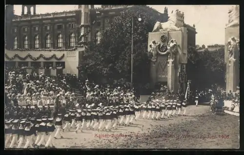 AK Wien, Kaiser-Jubiläum Huldigungs-Festzug 1908