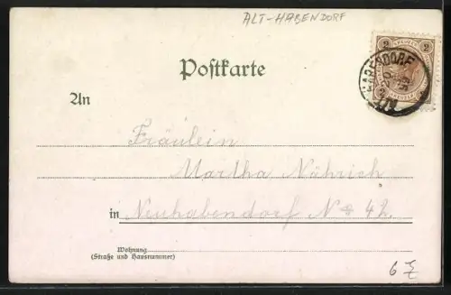 AK Lohengrins Abschied am Ufer