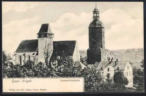 AK Geyer, Erzgeb., Laurentiuskirche