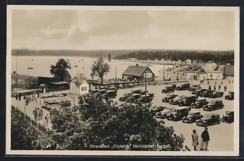 AK Neustädtel /Erzgeb., Strandbad Filzteich