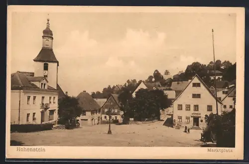 AK Hohenstein / sächs. Schweiz, Marktplatz