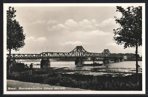 AK Wesel / Rhein, Die Rheinbabenbrücke