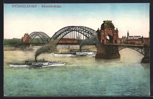 AK Düsseldorf, Rheinbrücke